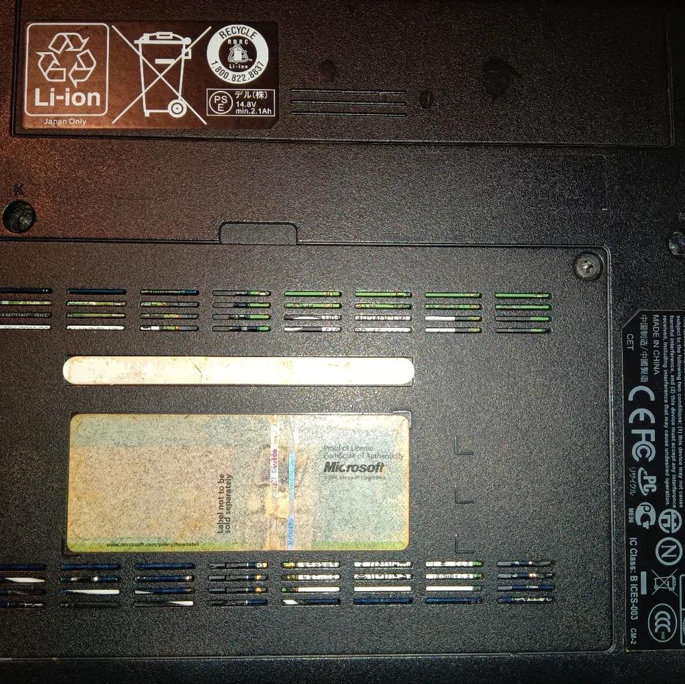 Mini dell laptop with portals for phones computers ETC.